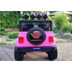 Elektrické autíčko - Jeep S2388 - nelakované - ružové